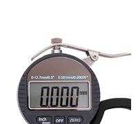 Fafeicy Jauge d'épaisseur Compacte, Grand écran, Outil de Mesure de Précision pour le Papier, le Cuir et Plus (Précision de 0,001 mm)