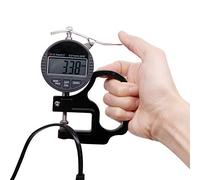 Fafeicy Jauge d'épaisseur Compacte, Grand écran, Outil de Mesure de Précision pour le Papier, le Cuir et Plus (Précision de 0,01 mm)