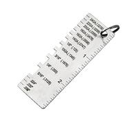 Fafeicy Jauge d'épaisseur de Soudage, Outil d'inspection en Acier Inoxydable pour une Mesure Précise, Taille Compacte, adapté aux Professionnels du Soudage et aux Inspecteurs