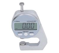Fafeicy Jauge D'épaisseur Numérique 0 à 10 Mm, Arrêt Automatique, Résolution de 0,01 Mm avec Conversion pour Papier, Cuir, Tissu