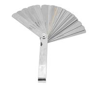 Fafeicy Jauge d'épaisseur, Outil de Mesure en Acier Inoxydable pour l'inspection du Soudage, Mesure d'épaisseur de 0,04 à 0,88 Mm pour les Professionnels et les Amateurs