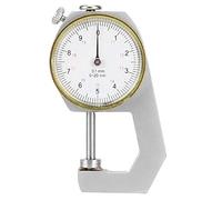 Fafeicy Jauge d'épaisseur, Testeur d'épaisseur en Alliage 'aluminium, Indicateur à Cadran pour la Mesure de l'épaisseur du Cuir de Bijoux 0 à 20 Mm (Tête plate)