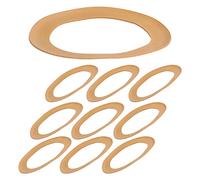 Fafeicy Jeu de Segments de Piston pour Compresseur D'Air, 10 Pièces 550W | Construction en caoutchouc résistant à l\'usure, fonctionnement à faible bruit, isolation haute température, remplacement