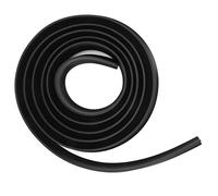 Fafeicy Joint d'étanchéité Flexible en TPE Auto-adhésif pour Porte de Douche, Barrière étanche de (9,8 pi) de Long, Noir, pour Séparation eau/sec.