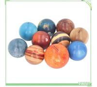 Fafeicy Jouets de planètes du système solaire Balle Anti-Stress du Système Solaire, Balles Rebondissantes de puericulture coffret