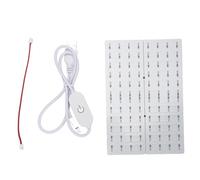 Fafeicy Kit de Carte de Rétroéclair LED 3D Imprimante Carte LED ABS Remplacement de Panneau en Relief Translucide avec Câble de Connexion
