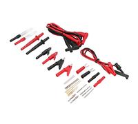 Fafeicy Kit de Fils de Test Automobile Multimètre de Remplacement, Câbles de Test Flexibles en Laiton, Fiche Banane de 4 Mm, Idéal pour les Réparations électroniques et les Diagnostics Automobiles