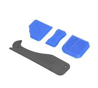 Fafeicy Kit de Finition de Calfeutrage en Silicone, Jeu de 4 Raclettes | Retrait lisse des perles, sans ruban de masquage, lames en plastique réutilisables, Joints d\'angle, scellage d\'évier de