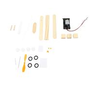 Fafeicy Kit de Modèle d'avion électrique en Bois pour Enfants, avec Composants Métalliques, pour L'apprentissage des Tiges, Expérience Scientifique, Jouet Volant pour Enfants de 7 Ans et