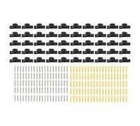 Fafeicy Kit de Serrage de Suspension de Tuyaux de 50 Packs avec des Engrenages pour les Tuyaux en Cuivre PEX CPVC 12.1-14.6 Oz D'outil de Colliers de en Plastique pour (3/4 pouces)