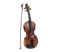 Fafeicy Kit de Violon électrique en Bois Massif EQ de Taille 4/4, Corps en épicéa et Tilleul sculpté à la Main, Touche en érable Noir avec Sortie de 6,35 Mm pour Débutants et étudiants