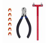 Fafeicy Kit D'outils de Réglage d'arc avec Règle en T pour Accessoires de Corde d'arc Classique et composé (Rouge)