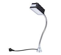 Fafeicy Lampe de Machine à LED, Lumière Blanche 10 W 1500 Lm 6500 K avec Base Magnétique à Col de Cygne Flexible de 50 Cm, pour Tour, établi, égout, Gril, éclairage Industriel (Prise UE)