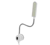 Fafeicy Lampe LED pour Machine à Coudre, Lampe de Travail à Col de Cygne avec Base Magnétique, Lumière du 6000K pour Accessoires de Couture, Prise Ue Ac 110-250V
