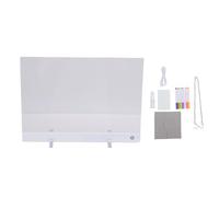 Fafeicy LED Acrylique Effaçable à Sec, Tablette à Dessin Lumineuse avec Perles de Couleur RVB 4 Modes Dynamiques 11.8x8in Tableau Blanc Magnétique, pour Enfants Adultes Creative Doodle