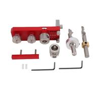 Fafeicy Localisateur de Poinçon de Guide de Perçage de Profil en Aluminium, Gabarit de Perçage en Alliage D'aluminium anodisé Durable avec Foret à Fraiser M6 M8, pour Cadres