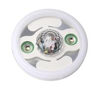 Fafeicy Lumière Musicale LED Bluetooth, Plafonnier ABS + PC RGB avec Double Haut-parleur, Ampoule E27 36W, Télécommande pour Chambre d'enfants, Décoration de la Maison