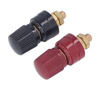 Fafeicy M6 Borne de Connexion, Laiton, Transmission Stable à Haut Courant | Connecteur Rouge et Noir Résistant à la Corrosion, Système D'écrou Flexible pour équipement VR, Marin et Industriel