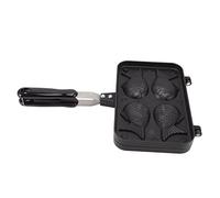 Fafeicy Machine à Gâteau en Forme de Poisson Taiyaki, Double Plaque de Cuisson Antiadhésive pour Desserts Faits Maison, Matériaux Sûrs, Conception Anti-brûlure, Fonction de Support Fixe, Fabrication