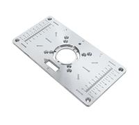 Fafeicy Machine de Découpage en Aluminium, Planche Rabattable avec Double échelle, Plaque D'insertion de Table de Routeur pour L'alésage et la Fraiseuse du Bois