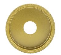 Fafeicy Meule Diamantée, 3 Pouces, Brasée Sous Vide à Sec et Humide pour Carrelage, Marbre, Granit, Bords Ronds, 60, Diamètre 75 Mm, pour Façonnage des Bords de Maçonnerie en Pierre