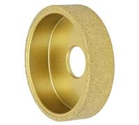 Fafeicy Meule Diamantée de 3 Pouces, Meule Profilée à Bords Ronds Brasée Sous Vide à Sec et Humide pour Marbre de Granit de Quartz, Diamantée de 60 Grains avec un Diamètre de 75 Mm