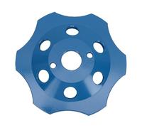Fafeicy Meule Diamantée, Disque PCD 6 Segments 125 Mm pour Meuleuse D'angle, Outil de Retrait de Revêtement en Béton Robuste, 40, Roue de Nivellement du Sol