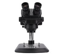 Fafeicy Microscope Binoculaire Stéréoscopique, Oculaires 10X, Objectif 0,7-5X, éclairage LED Réglable pour Observation de Microélectronique, Moisissures, Bijoux (Prise UE 100-240V)