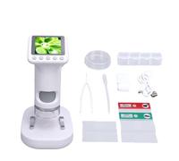 Fafeicy Microscope pour Enfants 120X-1600X Zoom Microscope Numérique Portable avec écran 2 Pouces Lumière LED pour Enfants Jouet éducatif D'exploration Scientifique