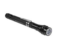 Fafeicy Mini Lampe Torche LED Télescopique Flexible, Lampe Stylo Portable avec extrémité Magnétique et Tête Rotative, pour les Espaces étroits, les Recoins et les angles. (BLACK)
