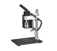 Fafeicy Mini Perceuse à Colonne Vitesse Variable, Perçage 6mm Banc pour | Design Compact de Paillasse, Moteur en Cuivre 7 Vitesses, Hauteur Réglable pour Plastiques, 108 Bandes de Ponçage Incluses,