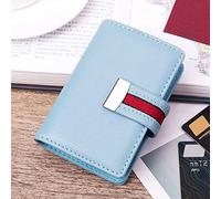 Fafeicy Mini Portefeuille Porte-Cartes en Cuir PU à la Mode, Conteneur d'articles Compact et Délicat, capacité Suffisante pour 26 Cartes Bancaires, étui pour de Voyage, Cuir PU sélectionné (Blue)