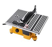 Fafeicy Mini Scie à Table, Machine de Dé électrique Portable avec Corps en Alliage D'aluminium de 3745 G pour le Bricolage, L'artisanat du Bois et la Fabrication de Modèles à la