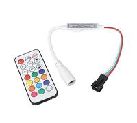Fafeicy Mini Télécommande Fil RF, 21 Touches, Mini Contrôleur de Variateur à Distance Fil RF pour Bande Lumineuse LED, Boîte Lumineuse avec 366 Modes, Variateurs d'intensité