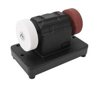 Fafeicy Mini Touret à Meuler, Petite Ponceuse de Banc sans Fil 2000-6000 Tr/min, pour Affûter les Couteaux avec 2 Meules, pour Batterie 18V