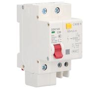 Fafeicy Miniature Circuit Breaker 10A, Montage sur Rail DIN (20A) | Boîtier PC résistant aux chocs, pince bistable se fixant sur un rail de 35 mm, déclenchement par court-circuit en cas de