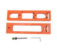 Fafeicy Modèle de Fente de Charnière 3D, Gabarit de Routeur à Charnière 3D pour Charnières de 2,5 à 6 Pouces avec Matériau ABS, pour les Portes en Bois Cadres de Porte et Surfaces en