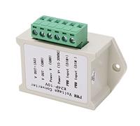 Fafeicy Module Convertisseur de Tension PWM 0-24 V PWM vers 0-10 V Analogique ABS Convertisseur Numérique vers Analogique Fonction de Connexion Anti-retour Blanc avec Résistance aux Chocs Résistance