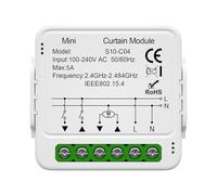 Fafeicy Module de Commutateur de Rideau Intelligent, Minuterie de Commande Vocale avec Application, 39,2x39,2x18mm, ABS pour TuyaSmart avec Scènes Domotiques, Partage de Groupe, Store (Polycarbonate