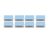 Fafeicy Module de Dissipateur Thermique en Alliage d'aluminium 8 Pièces 50 X 50 X 15 Mm Radiateur de Refroidissement anodisé Conception à Rainure Ouverte pour Carte Amplificateur de Puissance CPU