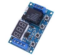 Fafeicy Module de Minuterie Module de Relais de Minuterie de Retard avec Affichage LED 6 V-30 V DC Micro USB 5 Contrôle du Cycle d'alimentation pour équipement Industriel d'automatisation de Moteur