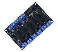 Fafeicy Module de Relais à Semi-conducteurs, Déclencheur Haute Tension à 6 Canaux, Commande avec Fusible 5V 12V 24V 3-24V pour équipement électrique Industriel (3-)