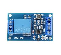 Fafeicy Module de Relais Module de Relais à 1 Canal Caractéristique de Commutateur de Circuit de Retard Autobloquant 250V 10A Convient aux Appareils Ménagers (12V)