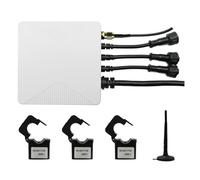 Fafeicy Moniteur D'énergie WiFi, Compteur D'énergie Intelligent pour Maison avec Capteurs à Pince CT 3 X 120 A, Détection de la Consommation électrique en Temps Réel pour Climatiseurs,