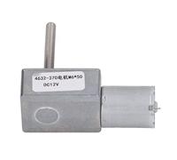 Fafeicy Moteur à Engrenage à Vis sans Fin, Alliage d'aluminium, Moteur à Engrenages CC à Réduction de Vitesse 12 V pour les Projets de Robotique et d'automatisation (1RPM)