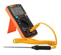 Fafeicy Multimètre Numérique AN8009, Voltmètre True RMS AC/DC Portable pour la Maintenance et L'enseignement en Laboratoire, Orange