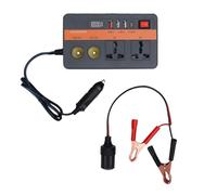 Fafeicy Onduleur de Puissance de Voiture 300W pour Véhicule, avec Charge Rapide USB, Convertisseur DC 12V à 220V AC, Port de Type C pour Caméra D'ordinateur Portable, Console de Jeu (Orange)
