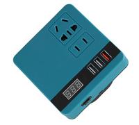 Fafeicy Onduleur de Puissance Portable, Convertisseur 120W DC à AC avec Affichage de Tension pour Le Travail Extérieur d'urgence et de Charge des Ordinateurs Portables de Charge