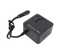 Fafeicy Onduleur de Voiture 150 W DC 12 V 24 V vers AC 110, Chargeur de Véhicule avec Ventilateur de Refroidissement Intelligent et Plusieurs Ports pour Le Camping et Les Voyages en Voiture