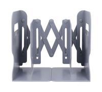 Fafeicy Organisateur de Librairie Réglable à Longue Durée pour Les étagères Home School Office, Rétractable Book Anti -Slip Book -End Holder, Organisateur de Livre de Design Moderne (Grey)